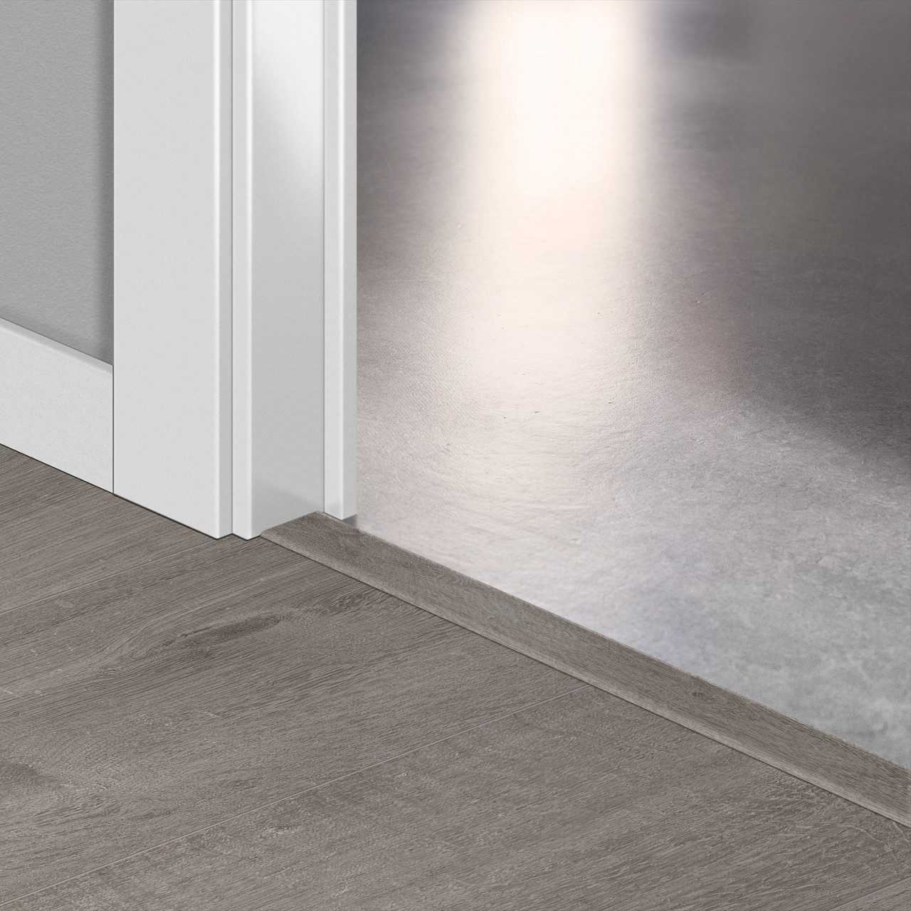Incizo 5-in-1 Übergangsprofil Quick-Step Cotton Oak Cozy Grey für Rigid-Vinyl (Alpha), 8x45x2000 mm