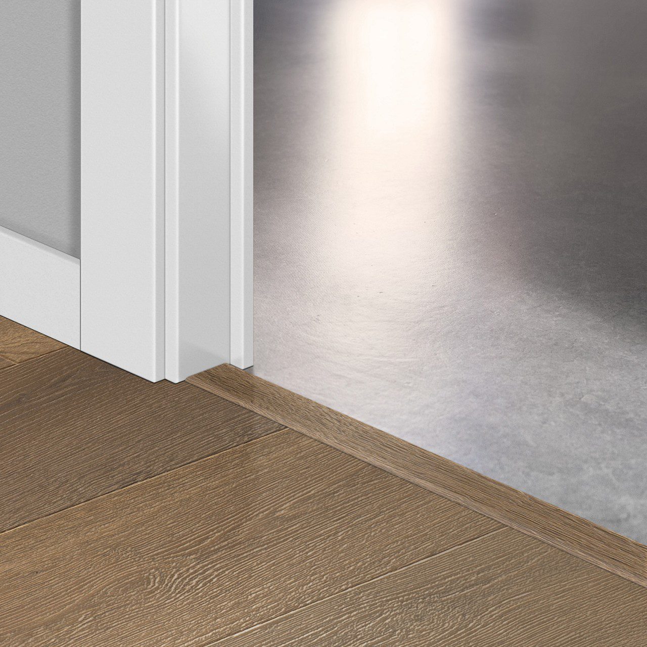 Incizo 5-in-1 Übergangsprofil Quick-Step Latte Oak Oiled für Parkett, Holzfurnier, 17x54x2150 mm