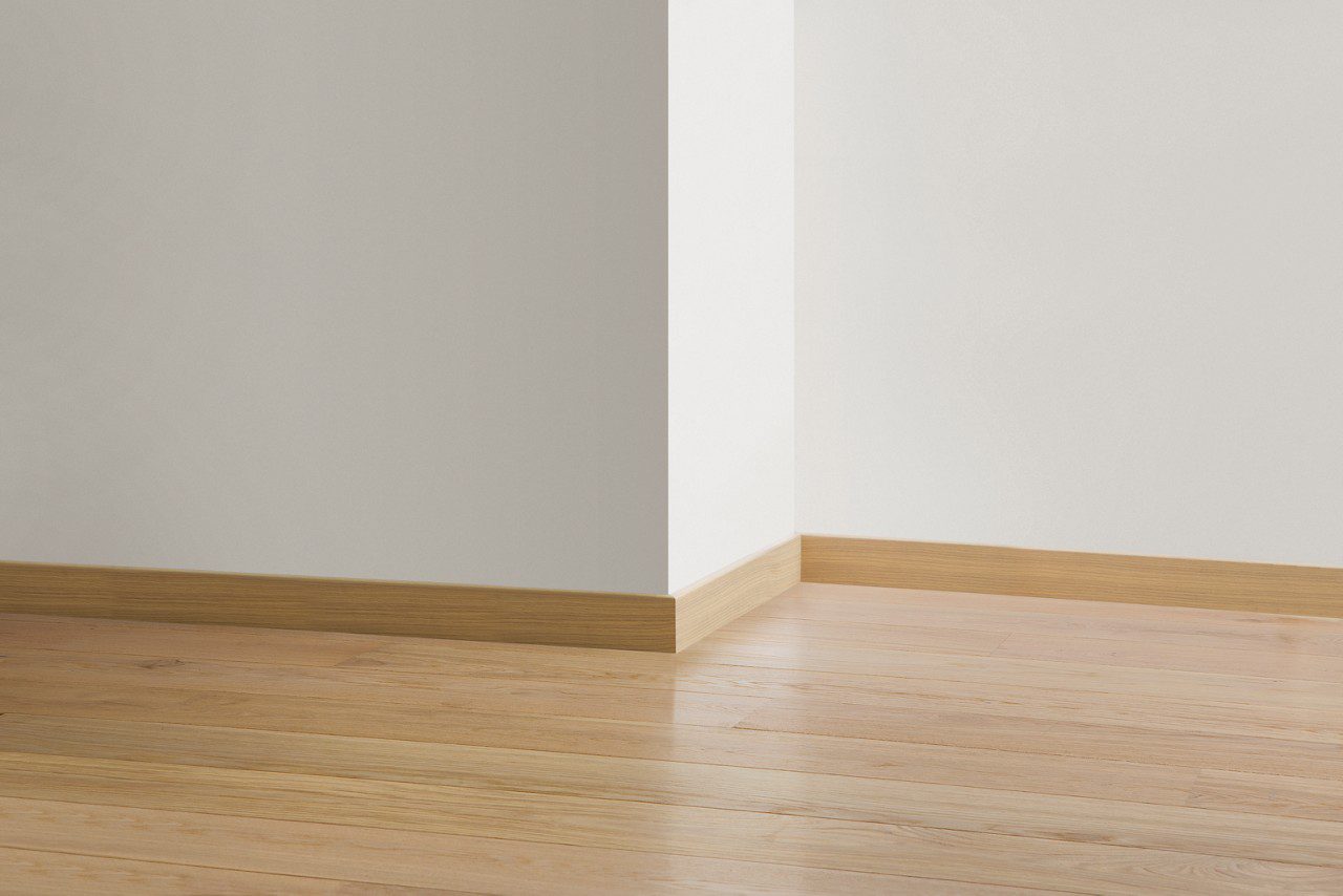 Holz-Sockelleiste Quick-Step White Daisy Oak Extra Matt für Parkett, furniert, 16x80x2400 mm