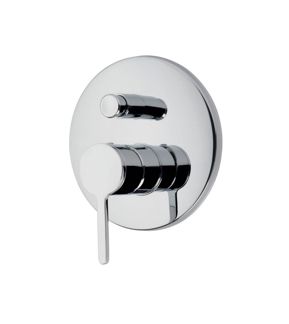 Unterputz-Duscharmatur Emmevi Filobrass 85019, 2 Abgänge, Druckknopf Unterputz-Duscharmatur Emmevi Filobrass 85019, 2 Abgänge, Druckknopf