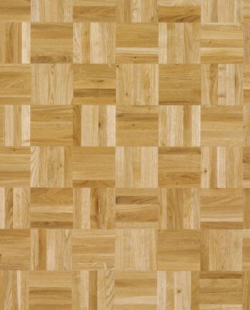 Stabparkett Bauwerk Prepark Comfort Eiche Natur 15 versiegelt Würfelmuster 10 mm