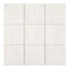 Käsitööefektiga reljeefne keraamiline seinaplaat Dune Tabarca Blanco Mate Keramik-Wandfliese mit Relief in Handmade-Optik Dune Tabarca Blanco Mate, 15x15 cm, 9 mm, Weiß