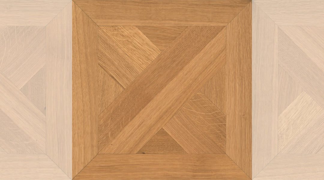 Tafelparkett Eiche Exquisit Bern 50, roh, 15 x 340 x 340 mm