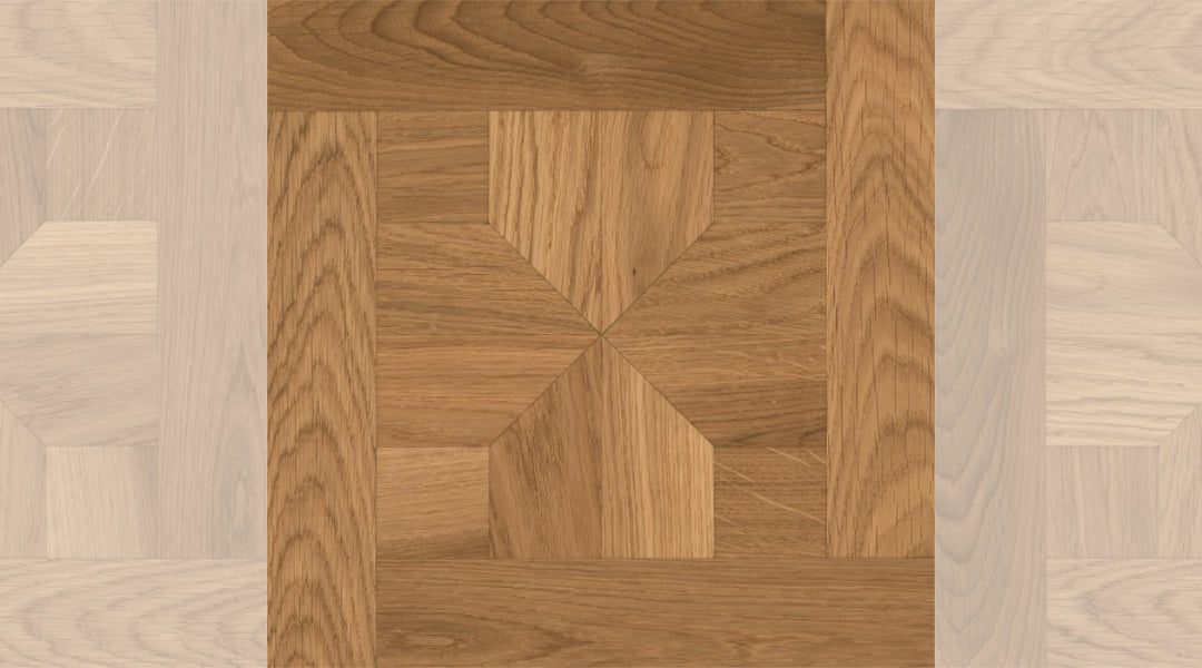 Tafelparkett Eiche Natur London 70, roh, 15 x 420 x 420 mm