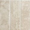 Bodenfliese aus Feinsteinzeug mit dreiteiligem Relief Dune Terraluz Canvas, 14,7x14,7 cm, 8 mm, Leinenbeige