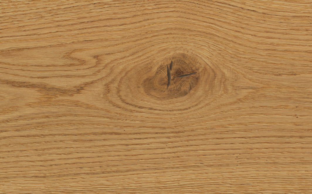Landhausdiele Thede & Witte Euro, Eiche astig, gebürstet, geölt, splintfrei, 1-Stab, 2230 x 194 x 14 mm
