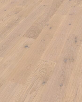 Landhausdiele Thede & Witte Boston XL, Eiche astig, handgehobelt, weiss geölt, 1-Stab, 2200 x 260 x 15 mm