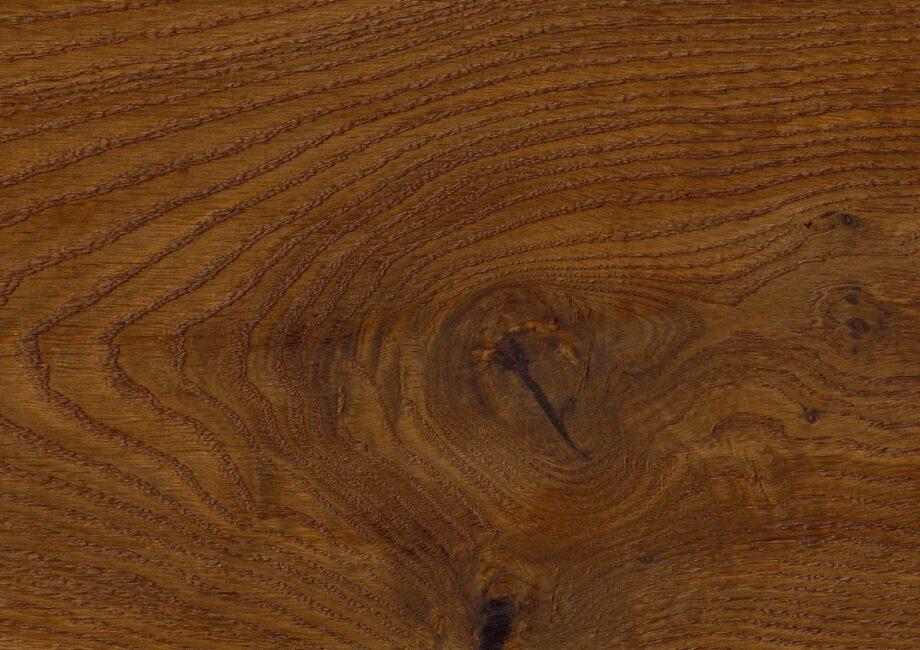 Landhausdiele Thede & Witte Boston XL, Darkbrown, Eiche astig, geräuchert, handgehobelt, geölt, 1-Stab, 2200 x 260 x 15 mm – 3
