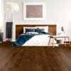 Landhausdiele Thede & Witte Boston XL, Darkbrown, Eiche astig, geräuchert, handgehobelt, geölt, 1-Stab, 2200 x 260 x 15 mm – 2