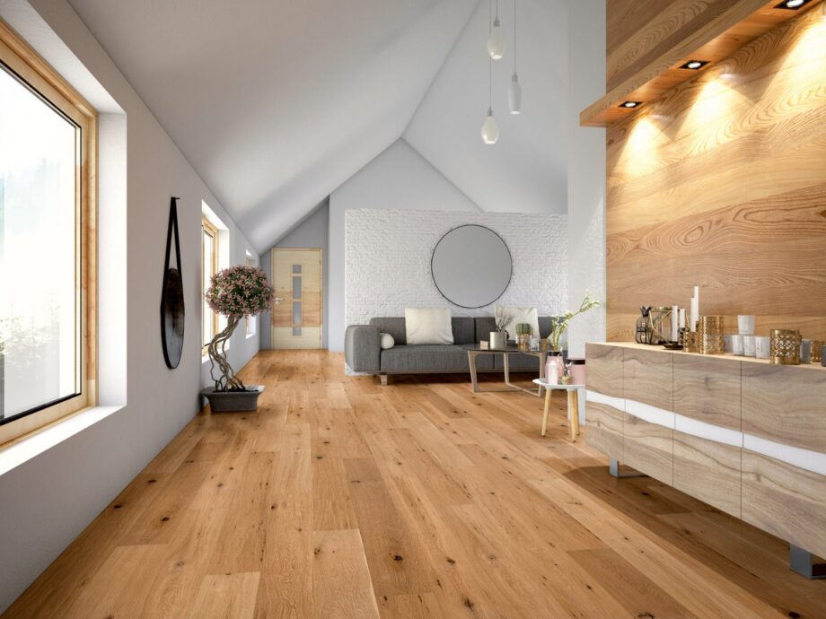Landhausdiele Thede & Witte Boston, Eiche astig, handgehobelt, geölt, 1-Stab, 1900 x 189 x 15 mm – 2