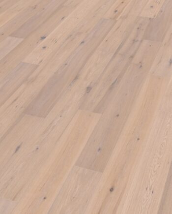 Landhausdiele Thede & Witte Boston, Eiche rustikal astig, gebürstet, weiss geölt, 1-Stab, 1900 x 189 x 14 mm