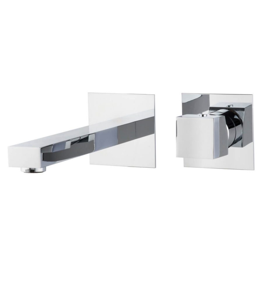 Unterputz-Waschtischarmatur Emmevi Gea 26155, Einzelrosetten, Chrom, Hebel ohne Stiel Unterputz-Waschtischarmatur Emmevi Gea 26155, Einzelrosetten
