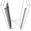 Dusch-Falttür mit Wandmagnet Hietakari Forma 383 – 4