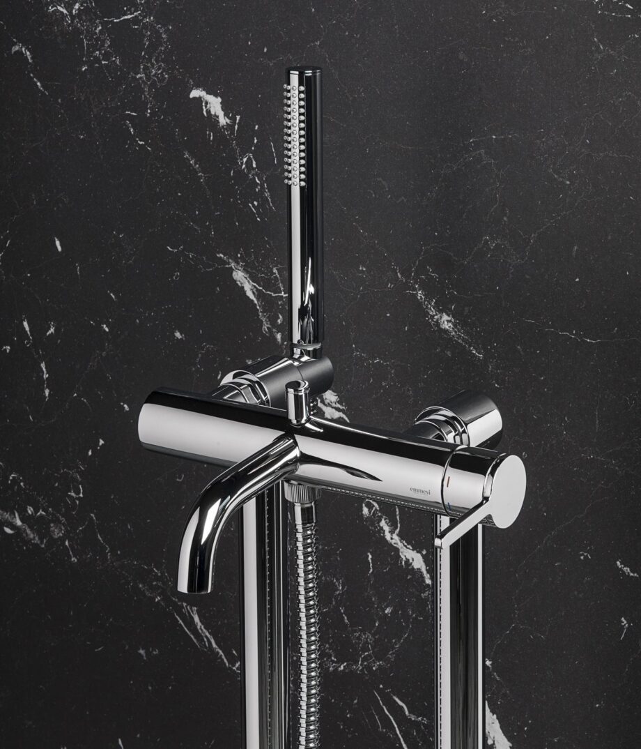 Wannenarmatur auf Standsäulen Emmevi Filobrass 8500128 mit Handbrause – 2