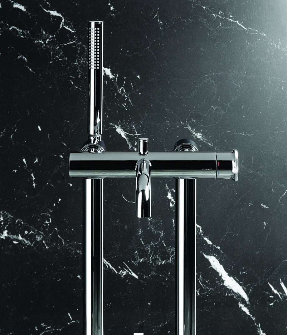 Wannenarmatur auf Standsäulen Emmevi Filobrass 8500128 mit Handbrause – 4