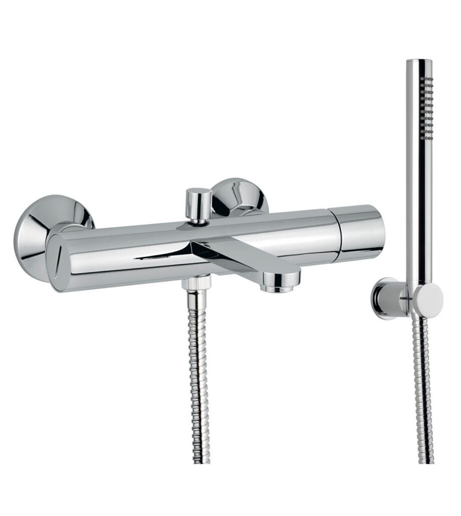 Wannenarmatur Emmevi Ade 78001, Chrom, Standardhebel, Armatur + Brauseset Wannenarmatur Emmevi Ade 78001 – 2