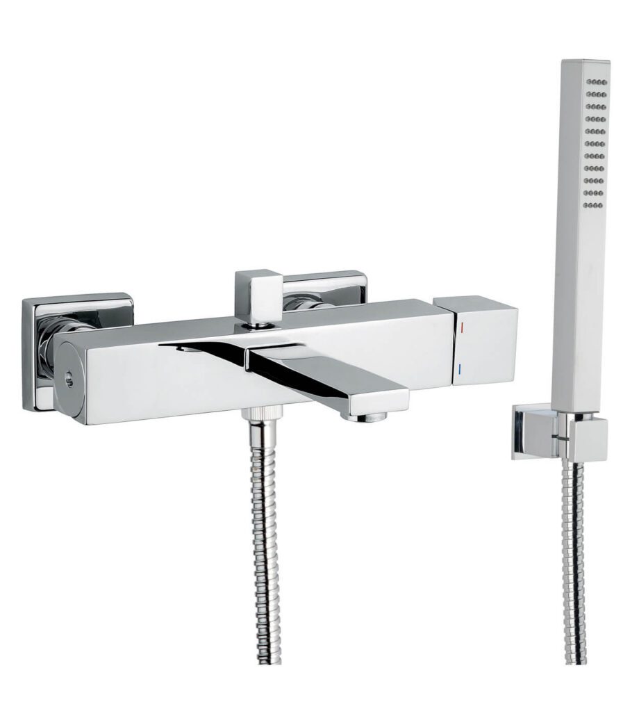 Wannenarmatur Emmevi Gea 26001, Chrom, Hebel ohne Stiel, Armatur + Brauseset Wannenarmatur Emmevi Gea 26001 – 2