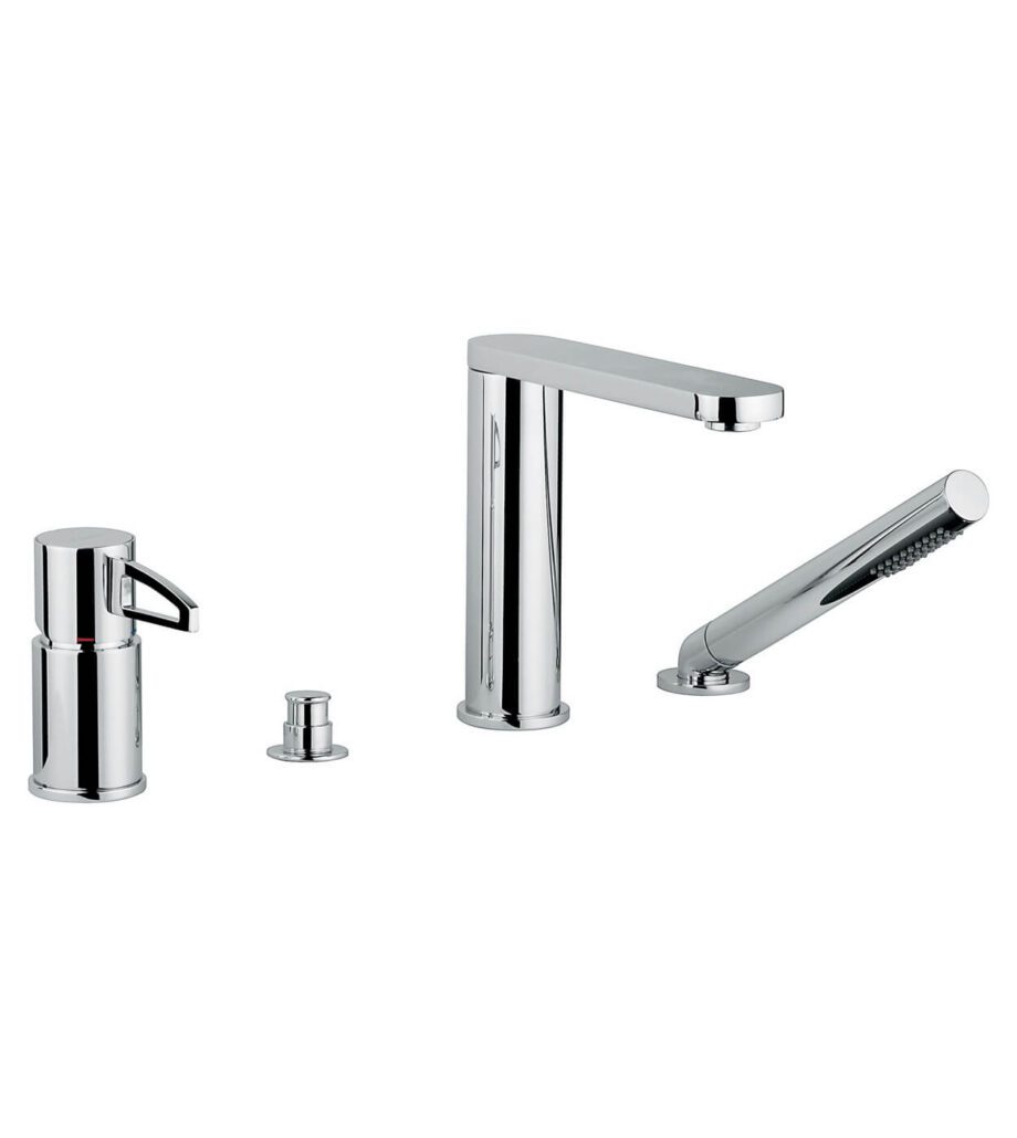 Wannenrandarmatur Emmevi Ade 78120, 4-Loch, Chrom, Gelochter Hebel Wannenrandarmatur Emmevi Ade 78120, 4-Loch – 2