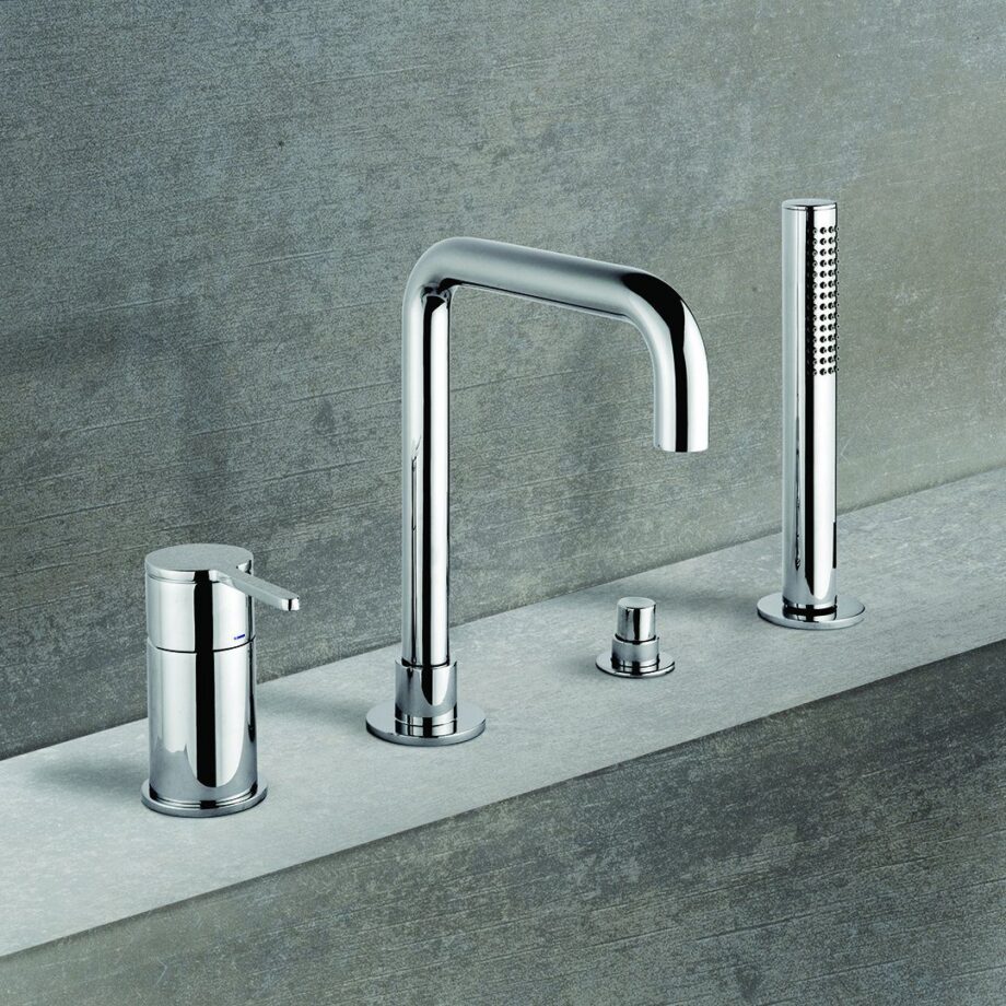 Wannenrandarmatur Emmevi Filobrass 85120, 4-Loch – Ansicht 3 Wannenrandarmatur Emmevi Filobrass 85120, 4-Loch – 3