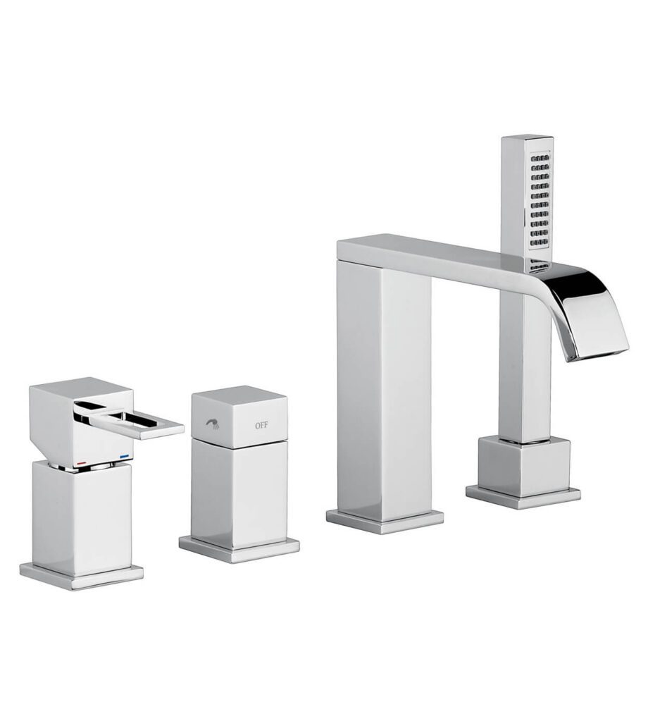 Wannenrandarmatur Emmevi Siris 47120, 4-Loch, Chrom, Gelochter Hebel Wannenrandarmatur Emmevi Siris 47120, 4-Loch – 3