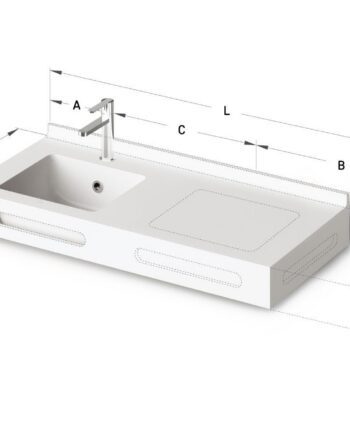 Waschtisch nach Mass PAA OPUS MINI MTM, Silkstone