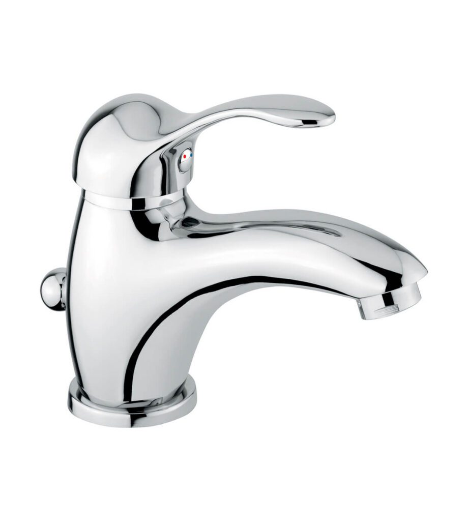 Waschtischarmatur Emmevi Melody 11003 mit Ablaufgarnitur, Chrom Waschtischarmatur Emmevi Melody 11003 mit Ablaufgarnitur