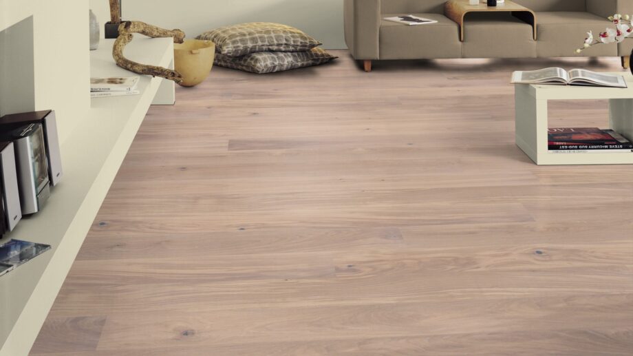 Parkett Eiche Tarkett Shade Satin White Plank, Landhausdiele, 2-seitig Mikrofase, Proteco Hardwax Oil – 4