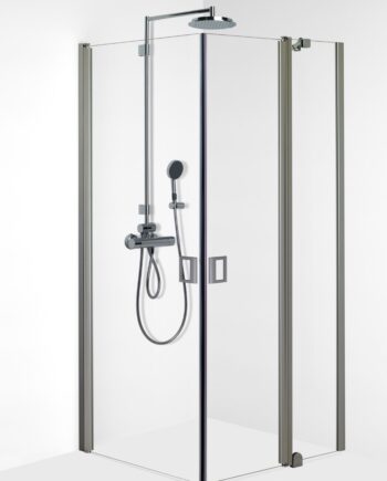 Eckduschkabine mit Tür und Seitenteil FENIC 312×314