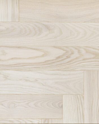 Fischgrätparkett Esche, EstaParket, Ash Herringbone Elegant Nordic, gefast, gebürstet, weiß ekstra matt versiegelt 5%, Fischgrätmuster