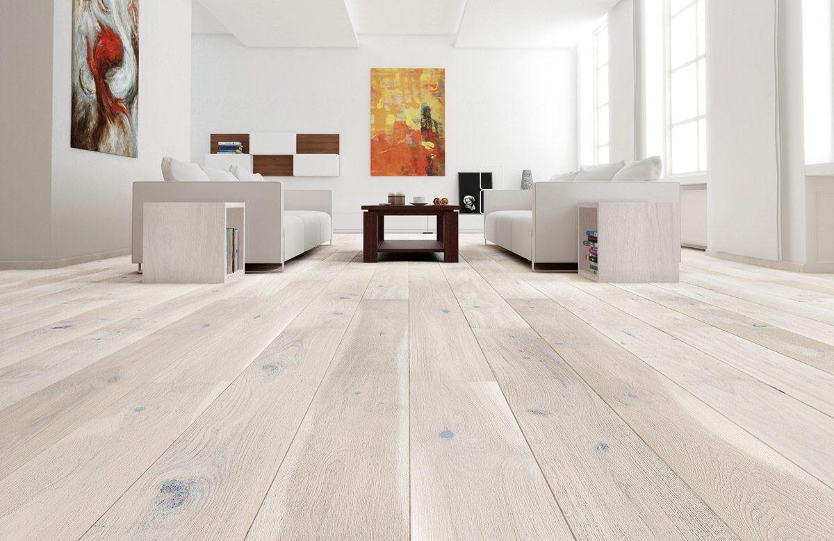 Parkett Boden Eiche, Senses Gentle, gefast, gebürstet, gebeizt und matt versiegelt – 2