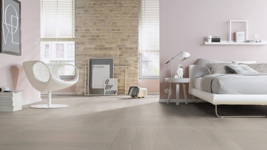 Parkett ter Hürne Eiche grey, gebürstet, gefast, besonders matter Lack – 4