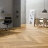 Fischgrätparkett Eiche, ter Hürne, oak herringbone, Fischgrätparkett, gebürstet, gefast, matt versiegelt – 3