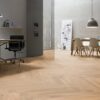 Fischgrätparkett Eiche, ter Hürne, oak light beige, Fischgrätparkett, gebürstet, gefast, weißes Naturöl – Ansicht 4 Fischgrätparkett Eiche, ter Hürne, oak light beige, Fischgrätparkett, gebürstet, gefast, weißes Naturöl – 4