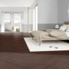 Fischgrätparkett Eiche, ter Hürne, Oak red brown, Fischgrätparkett, gebürstet, gefast, extra matt versiegelt – 4