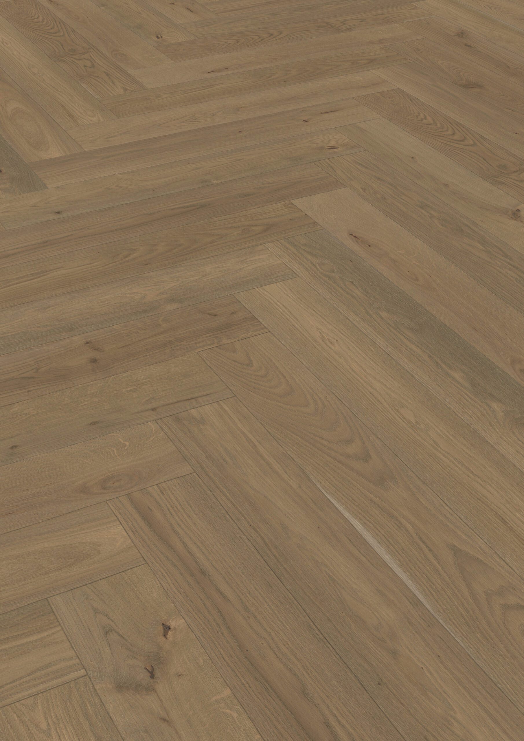 Fischgrätparkett Eiche, ter Hürne, Oak terra brown, Fischgrätparkett, gebürstet, gefast, Naturöl – 2