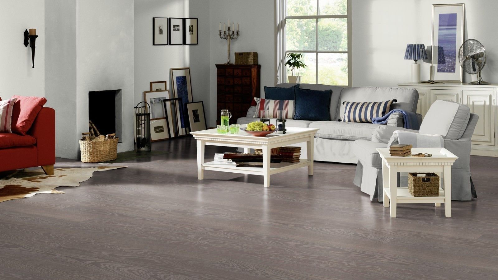 Parkett Boden Tarkett, Play, Eiche Marble Plank, gebürstet, 2-seitige Mikrofase, Proteco Natura gebeizt – 3