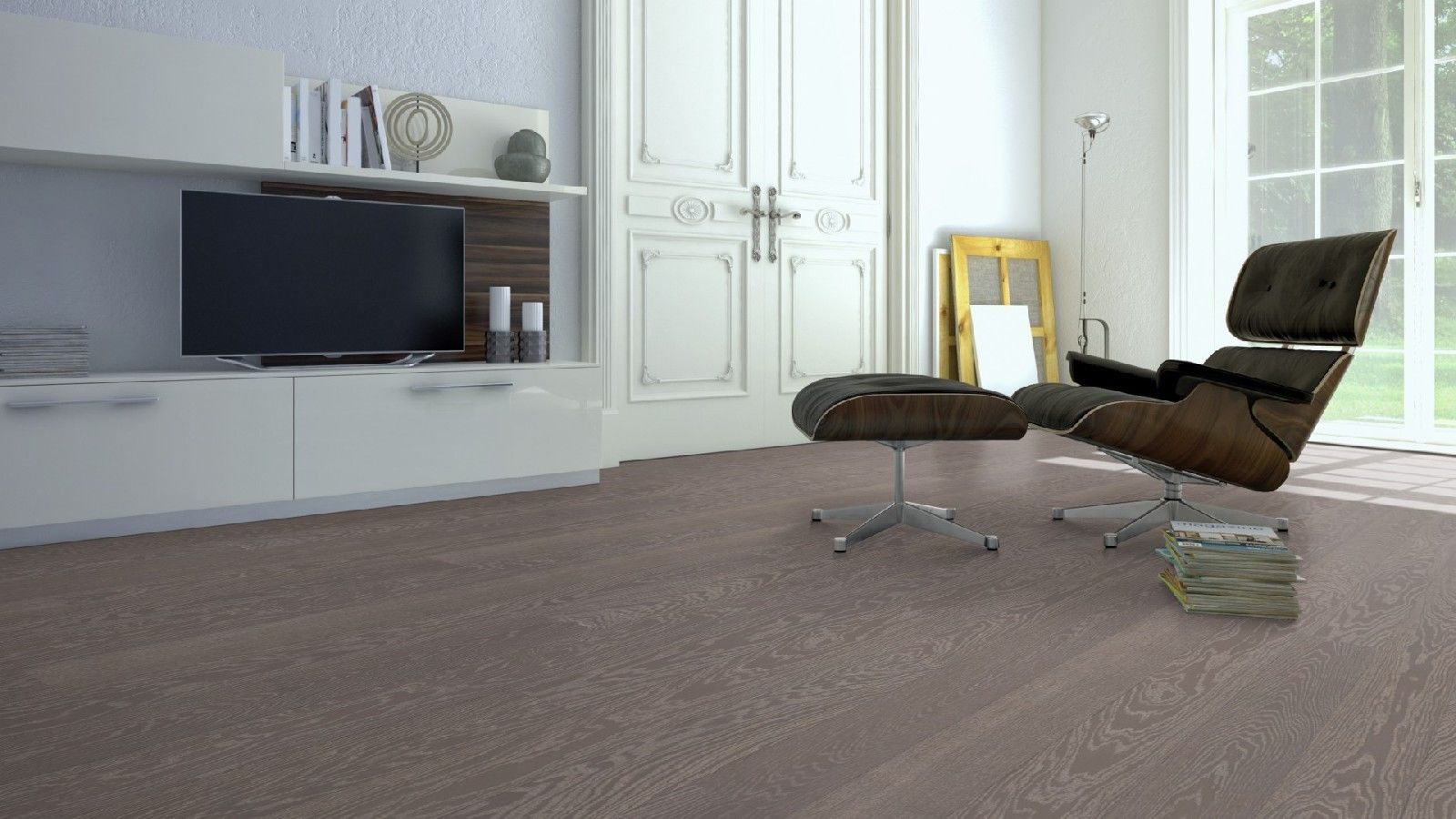 Parkett Boden Tarkett, Play, Eiche Marble Plank, gebürstet, 2-seitige Mikrofase, Proteco Natura gebeizt – 4