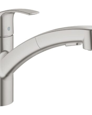 Küchenarmatur GROHE Eurosmart mit ausziehbarem Auslauf, Edelstahl