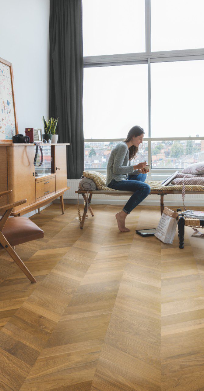 Chevron Parkett Eiche, Quick Step, intenso traditional oak, geölt – 5