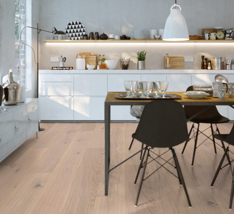Parkett Trinity Eiche Rustical gefast käsitsi geschabt weiß geölt – Ansicht 16 Parkett Trinity Eiche Rustical gefast käsitsi geschabt weiß geölt – 16
