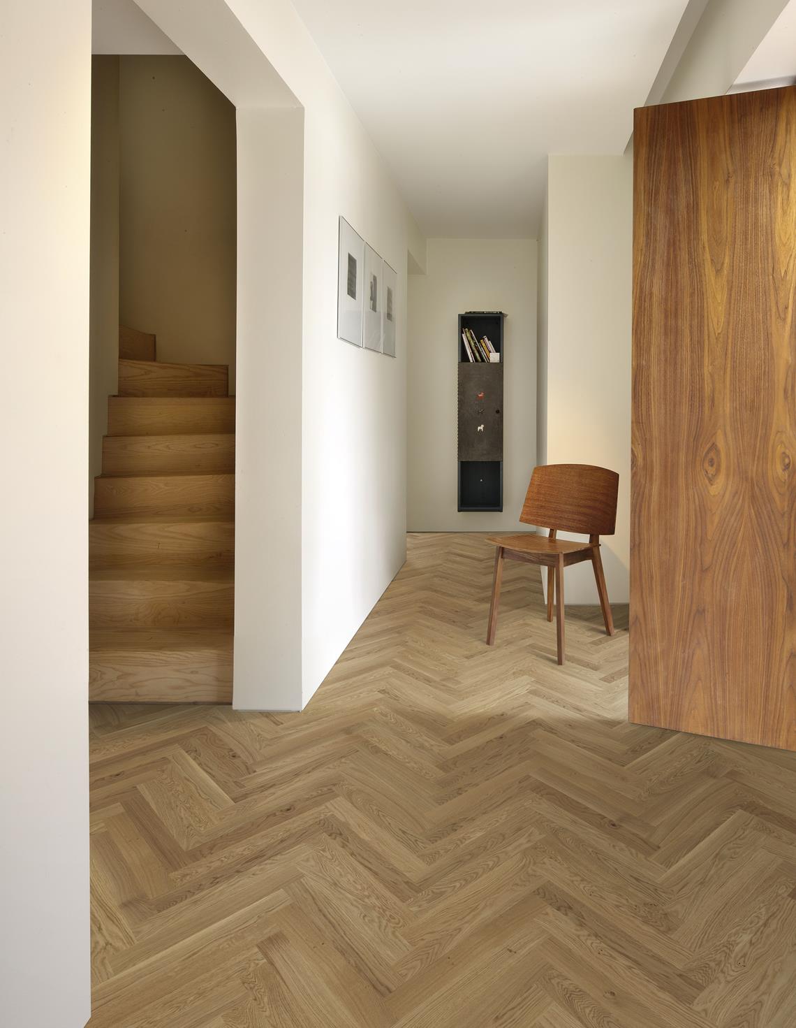 Fischgrätparkett Bauwerk Monopark Eiche Rustikal 45 Öl-Wachs – 4