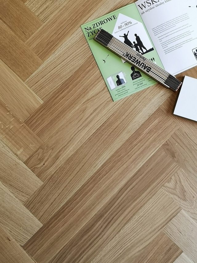 Fischgrätparkett Bauwerk Eiche Rustic 45 matt versiegelt – 4