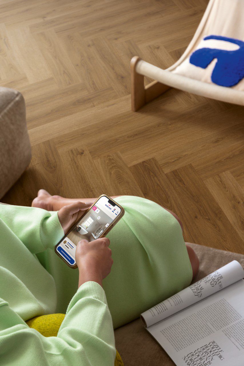 Vinylboden Fischgrät Quick-Step Botanic Caramel Oak – 4