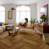 Vinüülparkett kalasaba Quick-Step Ciro Botanic Caramel Oak – vaade 9 Vinylboden Fischgrät Quick-Step Botanic Caramel Oak – 9