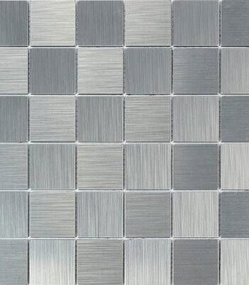 Metallmosaik Beta Silver, 31x31 cm, 3,5 mm, Silber