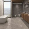 Matte Bodenfliese aus Feinsteinzeug in Steinoptik Stone Age Anthracite, 60x60 cm, 10 mm, Anthrazit, R10 – 2