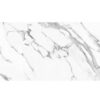 Seidenglänzende Bodenfliese aus Feinsteinzeug in Marmoroptik Atlantis White, 60x120 cm, 8 mm, Weiß