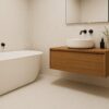 Matte Bodenfliese aus Feinsteinzeug in Steinoptik Arcbx Stone Ivory, 60x60 cm, 8,5 mm, Elfenbein, R10 – 2