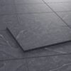 157137-3 Terrassenplatte aus Feinsteinzeug in Betonoptik Bold Antracite, 60x60 cm, 20 mm, Anthrazit, R11 – 3