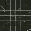 036.281.0157.09213-1 Matte Mosaikfliese aus Feinsteinzeug in Marmoroptik Tau Elite Black 5x5, 30x30 cm, Schwarz